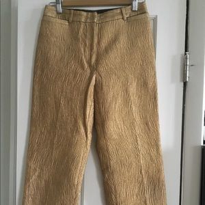 Dolce & Gabbana Gold Cropped Trousers